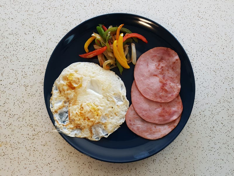 breakfast with "Canadian bacon"