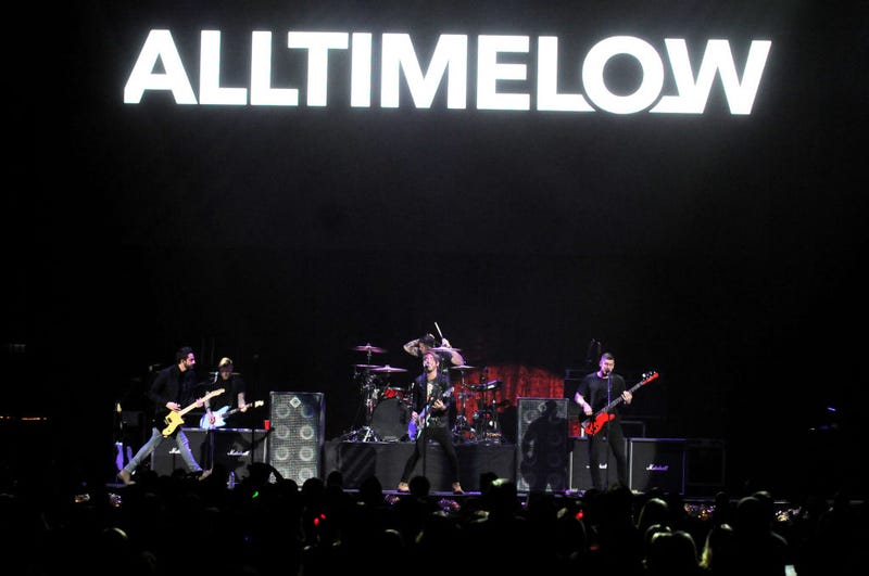 All Time Low performs onstage during 93.3 FLZ's Jingle Ball 2017 at Amalie Arena on December 16, 2017 in Tampa, Florida.