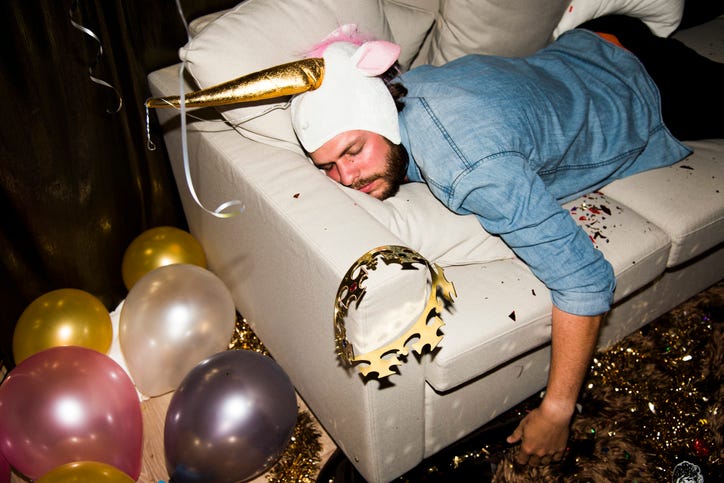 Hungover On New Year's Day