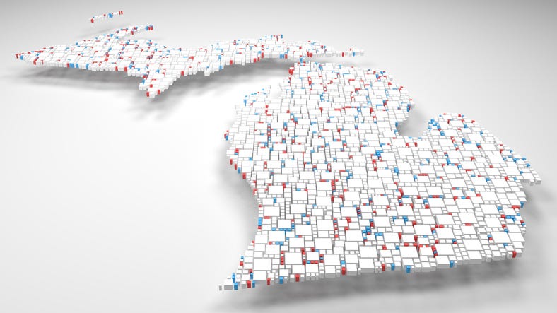 Michigan map