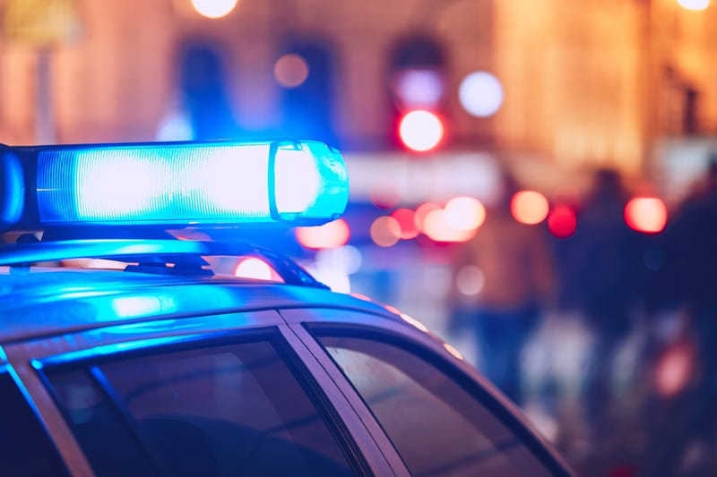 Police lights. 
