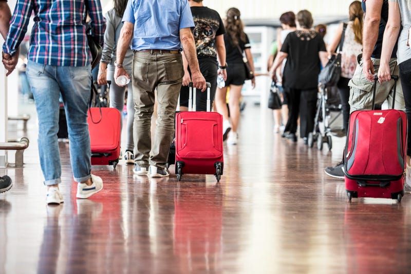 People at an airport
