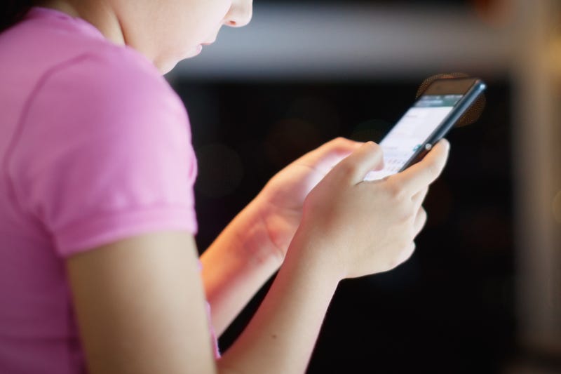 girl on phone