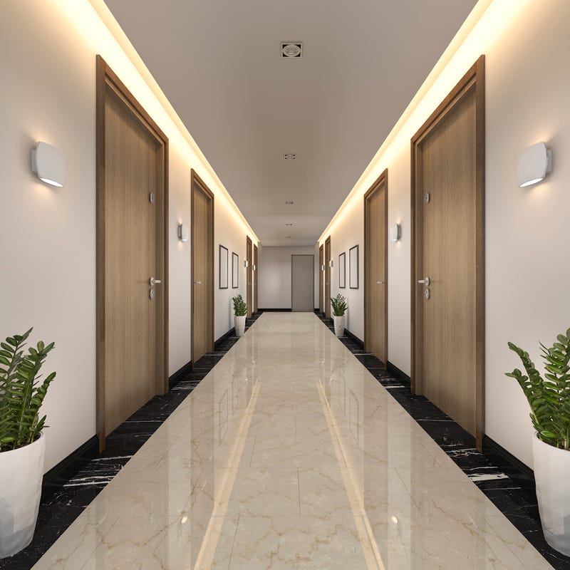 Apartment hallway. 