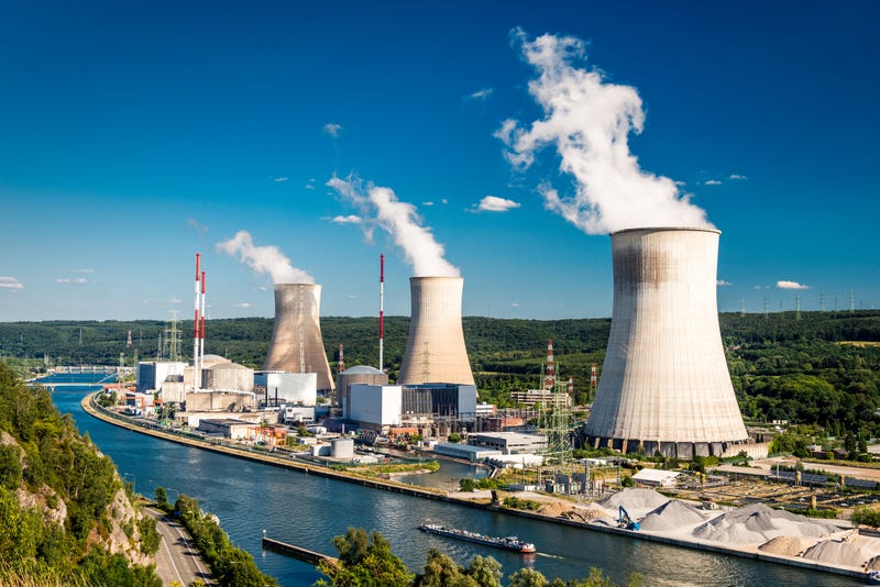 Stock image of nuclear power plant
