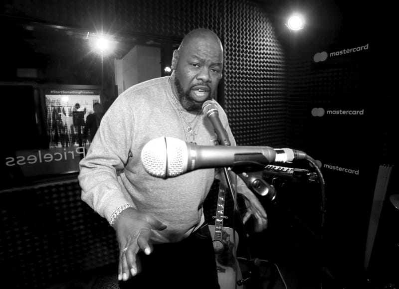 Biz Markie in recording studio during #TBT Night Presented By BuzzFeed at Mastercard House on January 25, 2018 in New York City. (Photo by Christopher Polk/Getty Images for Mastercard)