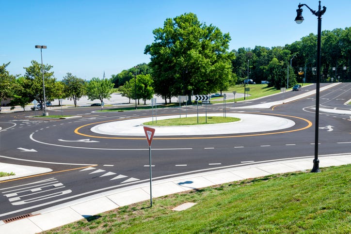 file photo of a roundabout