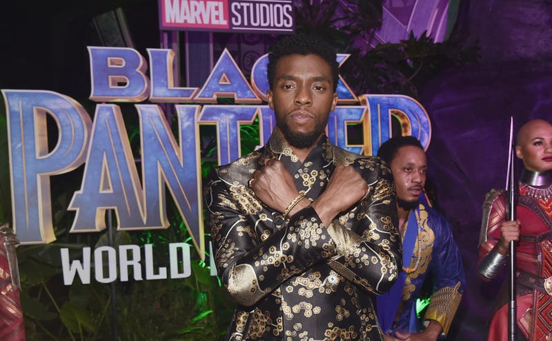 Actor Chadwick Boseman at the Los Angeles World Premiere of Marvel Studios' BLACK PANTHER 