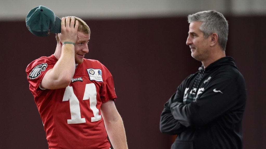 Frank Reich on why Carson Wentz can return to form with Colts: 'You don't have to be the hero'