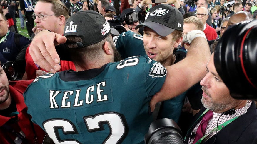 Nick Foles is an outstanding beer chugger, according to Jason Kelce