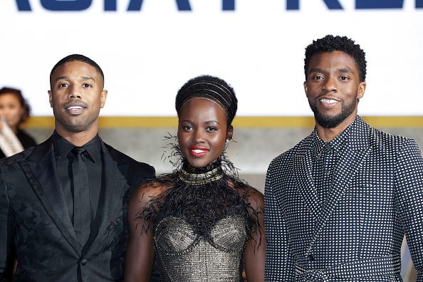 Michael B. Jordan, Lupita Nyong-o, Chadwick Boseman