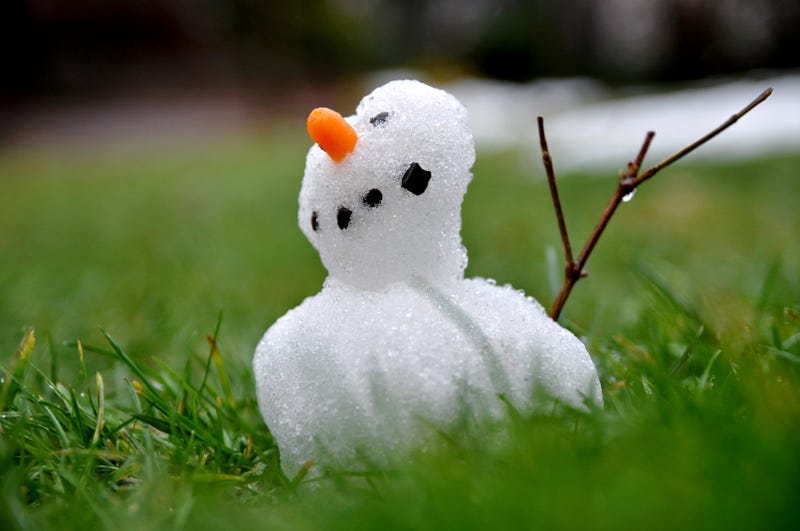 Melting snowman