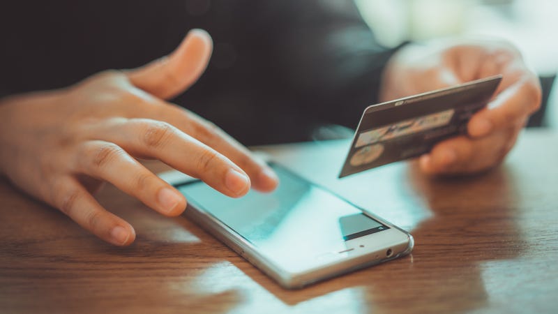 Cell phone and debit card