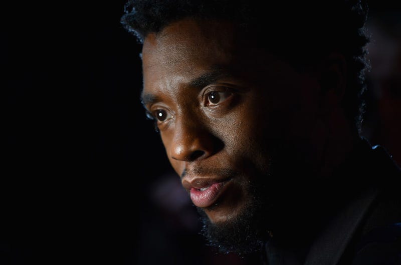 Chadwick Boseman attends the European Premiere of Marvel Studios' "Black Panther" at the Eventim Apollo, Hammersmith on February 8, 2018 in London, England