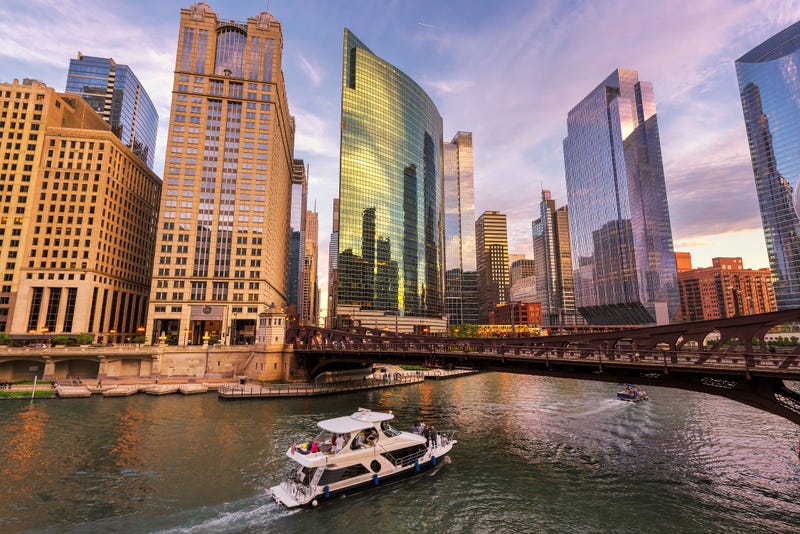 Boat on Chicago River
