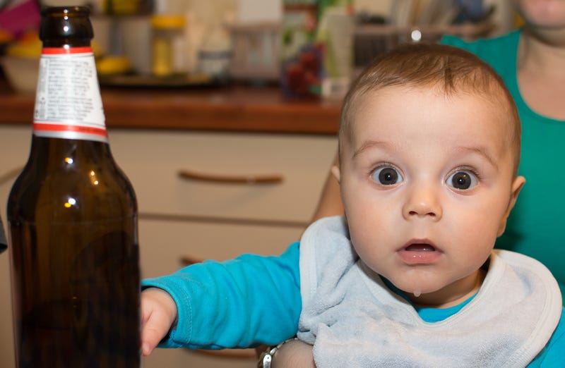 little kid or drunk adult