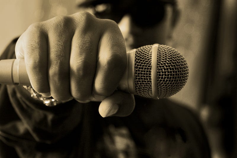 Hip hop musician - stock photo