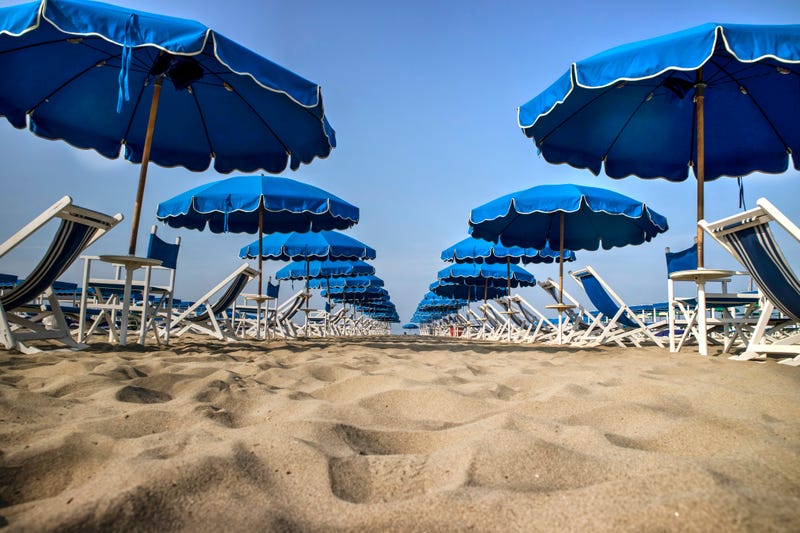 Beach umbrellas