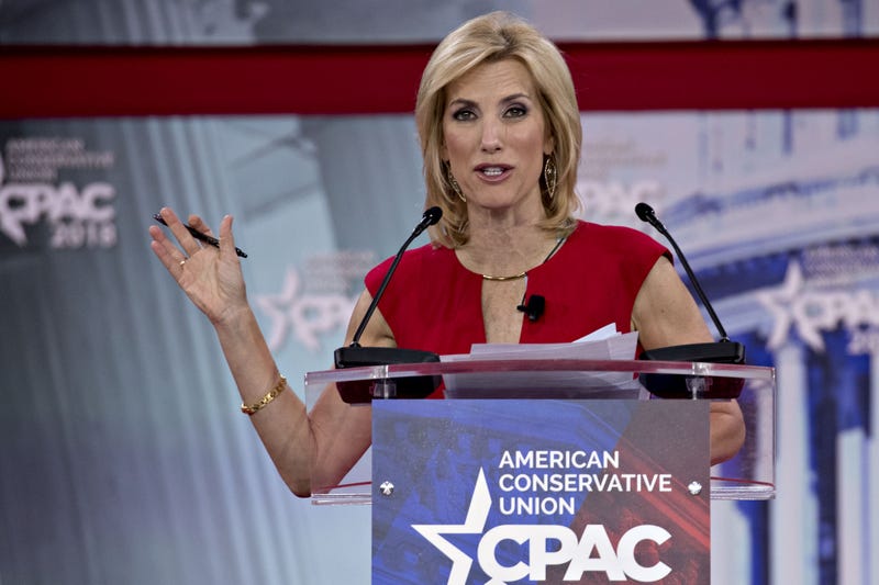 Radio Host Laura Ingraham speaks at the Conservative Political Action Conference (CPAC) in National Harbor, Maryland, U.S., on Friday, Feb. 23, 2018. The list of speakers at CPAC includes two European nativists who are addressing the gathering between panels and events on the dangers of immigration, Sharia law and lawless government agencies.