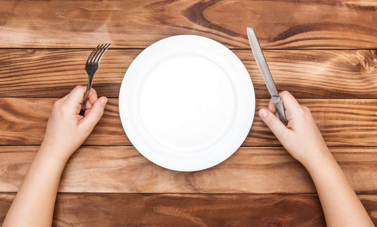 empty plate