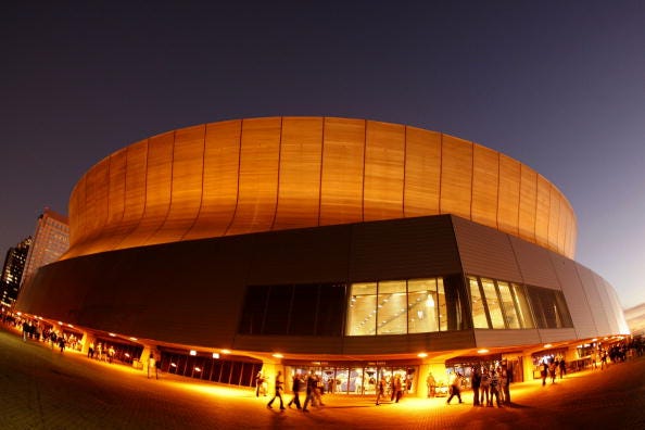 A general view of the Louisiana Superdome. 