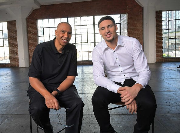 Mychal Thompson, Klay Thompson 
