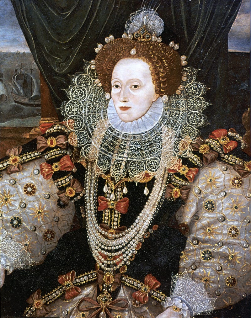 Queen Elizabeth I stock image.