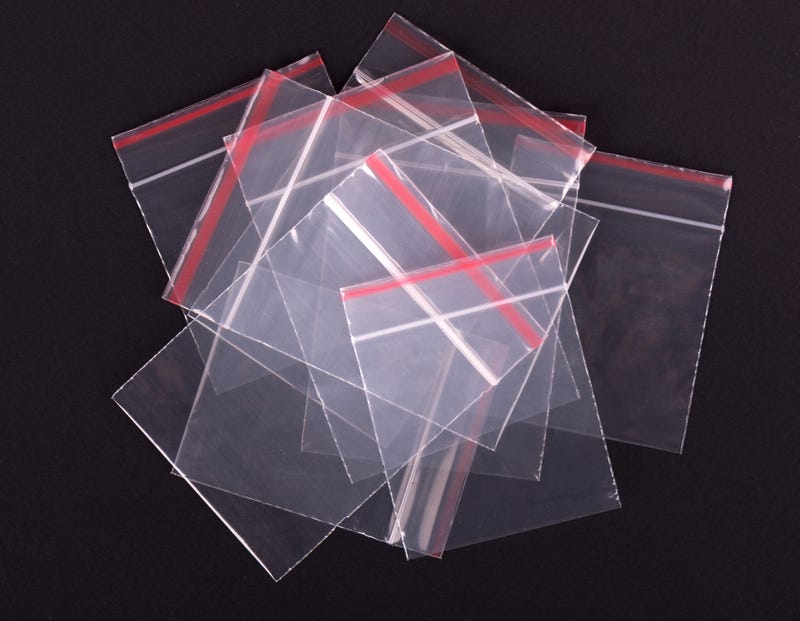 Plastic bags stock photo.