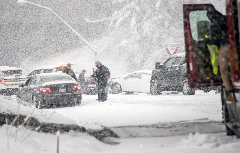 Snow on highway