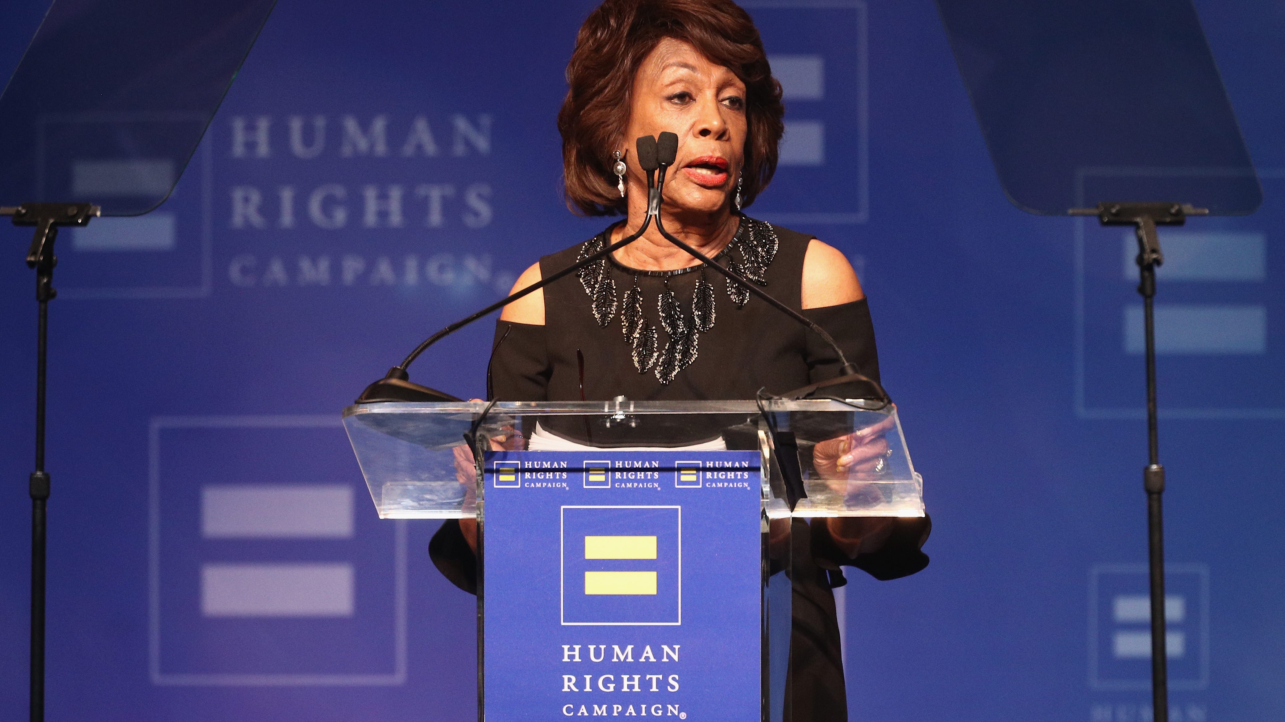 Congresswoman Maxine Waters says Donald Trump "earned" indictment