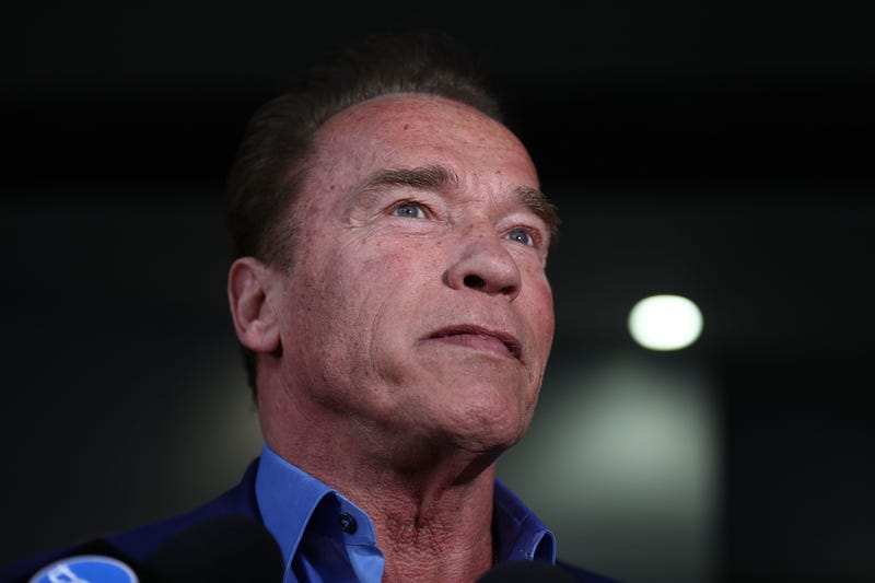 Arnold Schwarzenegger speaks during a press conference at The Melbourne Convention and Exhibition Centre on March 16, 2018 in Melbourne, Australia.