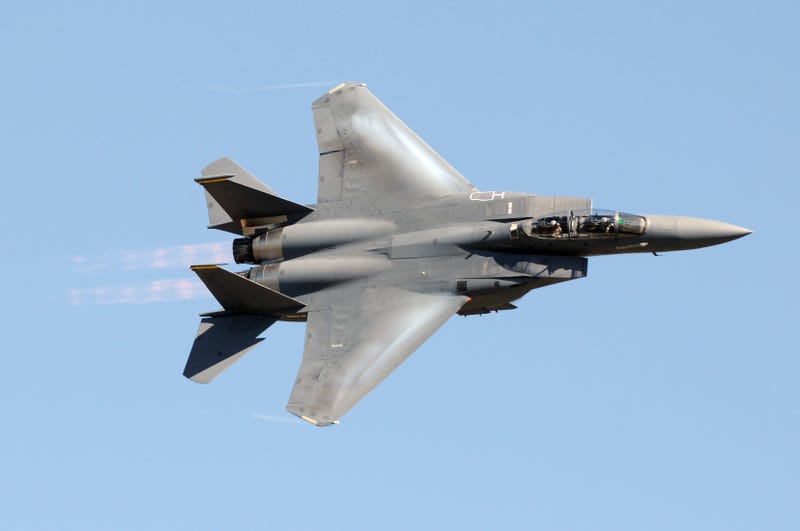 F-15 military jet fighter
