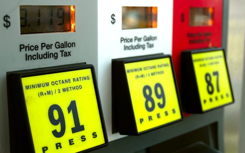 Gas prices at the pump. 