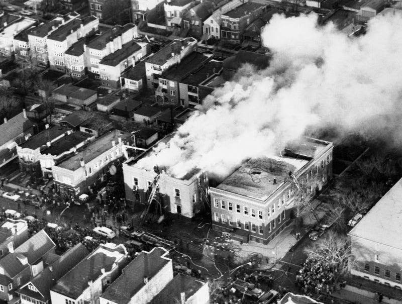 school burning