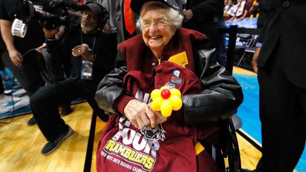Loyola chaplain Sister Jean, 101, will return to March Madness to support Ramblers