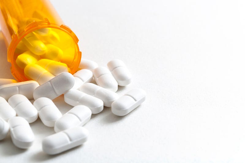 Stock image of prescription pill bottle