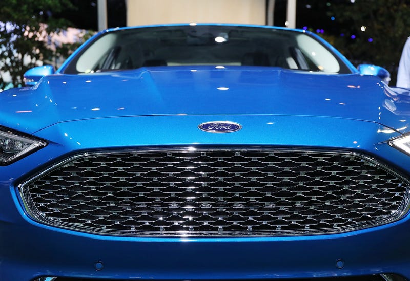 Blue Ford Fusion