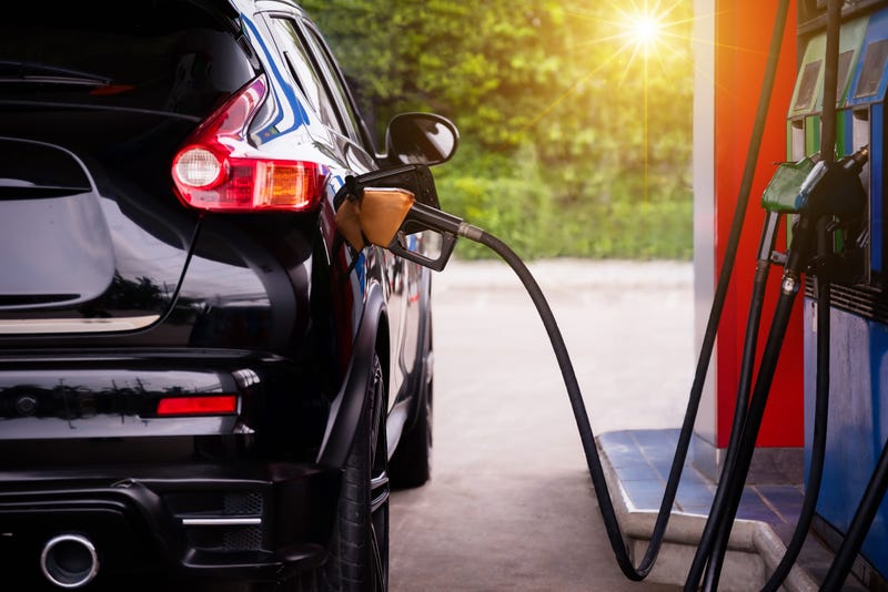 Gas pump in car
