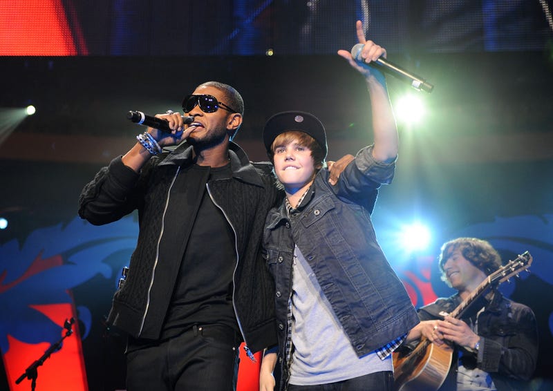 Usher and Justin Bieber