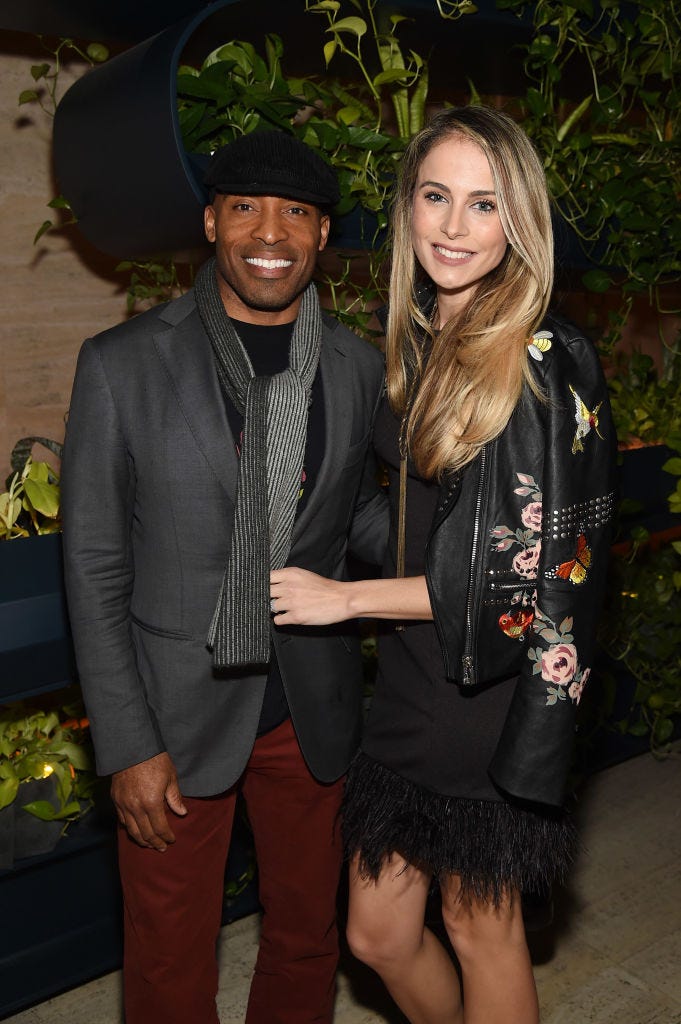 Tiki Barber and Traci Lynn Johnson