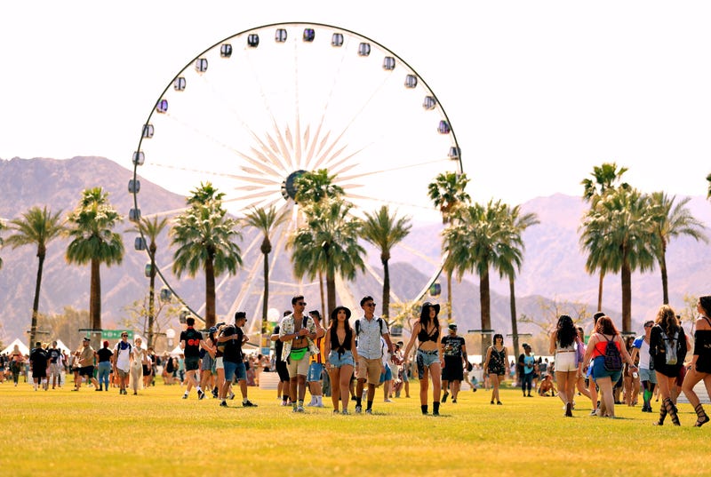Festivalgoers attend the 2018 Coachella Valley Music And Arts Festival at the Empire Polo Field on April 13, 2018 in Indio, California.