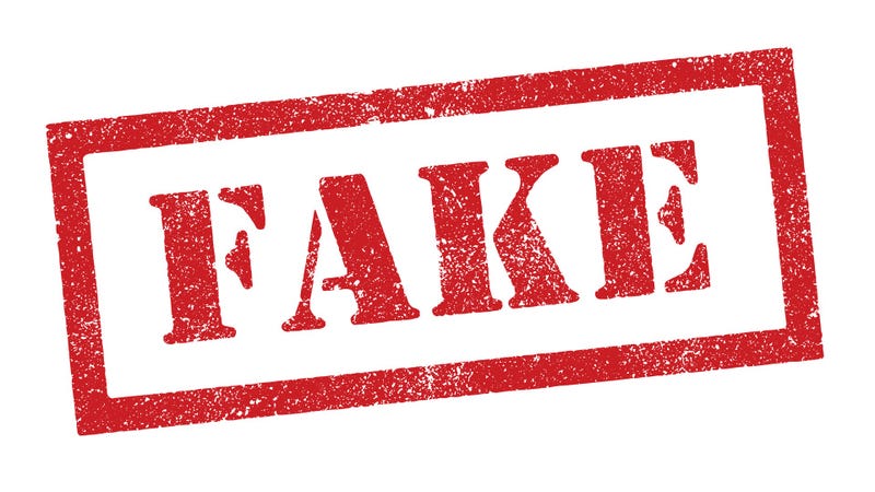 Fake ink stamp - stock illustration