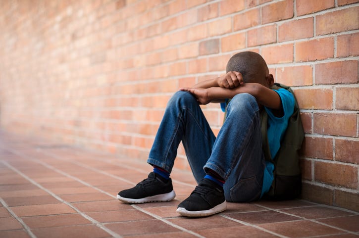 sad Black child