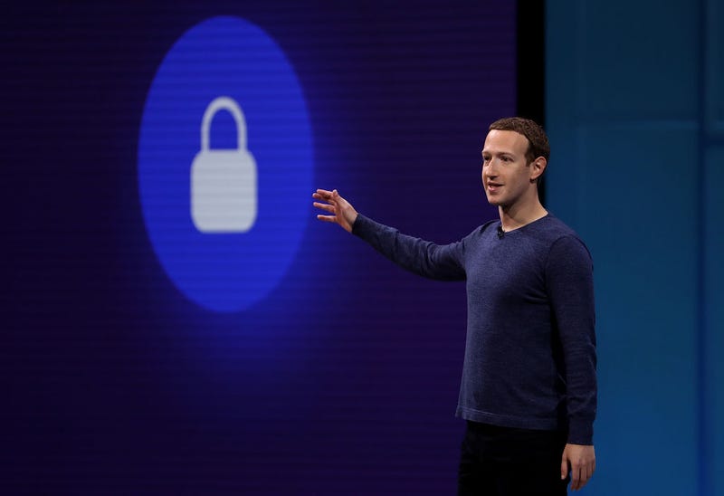  Facebook CEO Mark Zuckerberg speaks during the F8 Facebook Developers conference on May 1, 2018 in San Jose, California. 