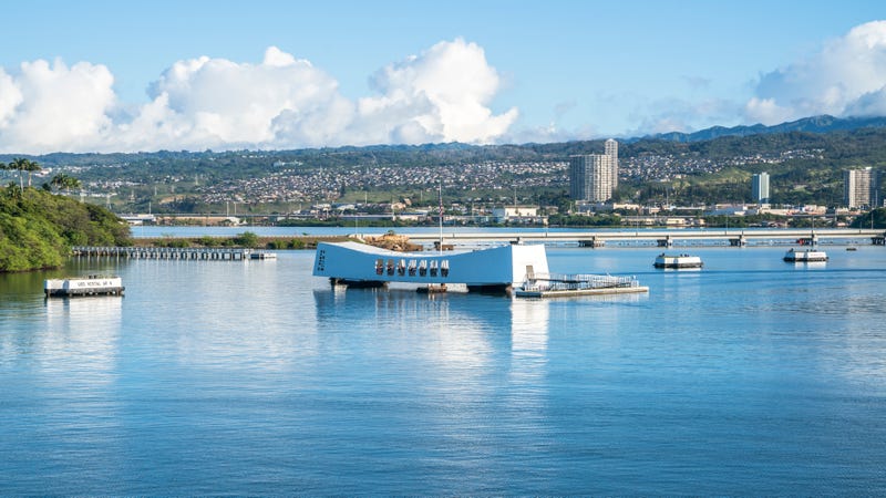 U.S.S. Arizona Memorial in Hawaii's Pearl Harbor