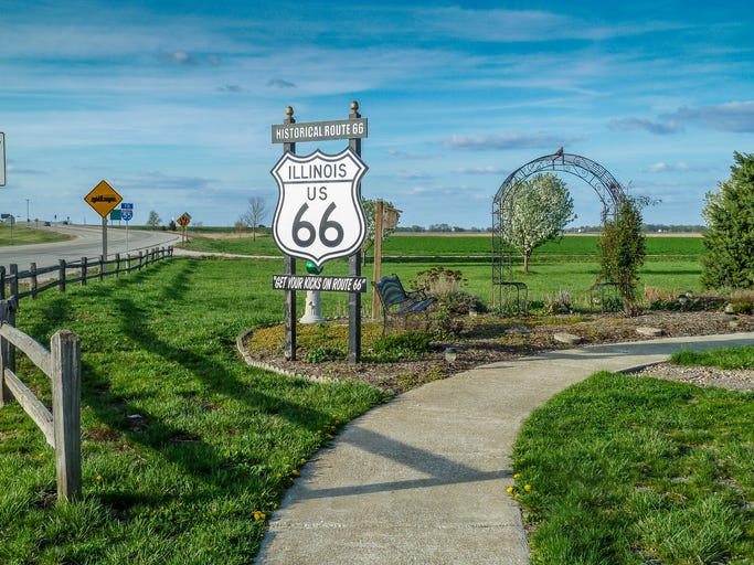 Illinois Route 66 Sign