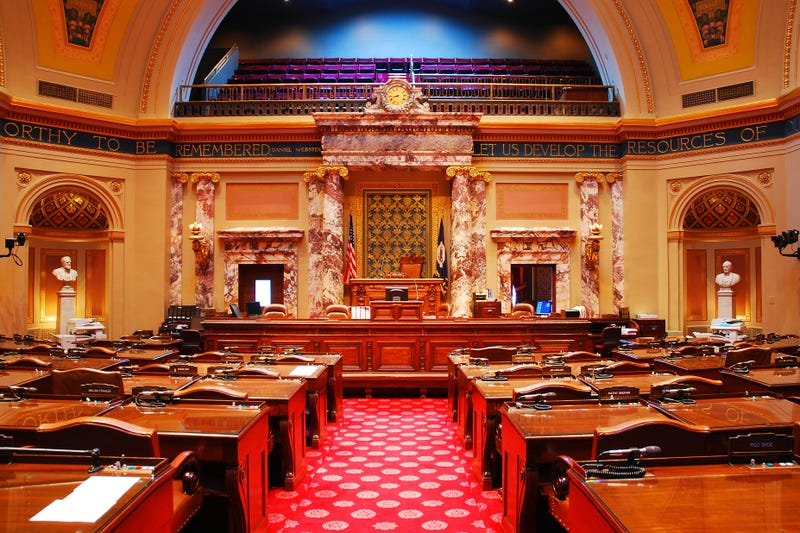 The Assembly Room of the Minnesota State Capitol for which one member for the next session is still undetermined thanks to a lawsuit being filed in District 54A.