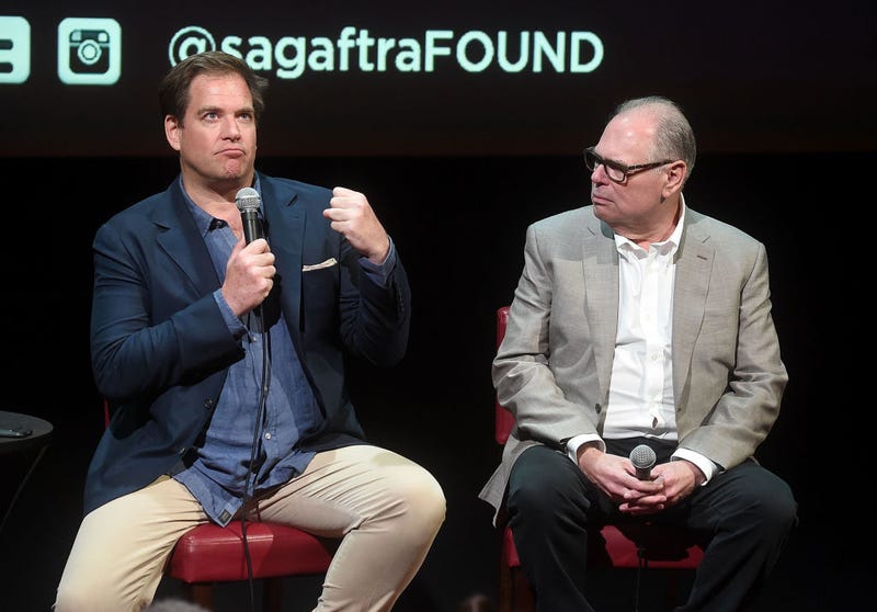 'Bull' star Michael Weatherly and showrunner Glenn Gordon Caron in 2018
