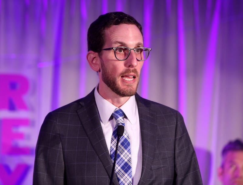 Senator Scott Wiener speaks at the Lambda Legal 2018 West Coast Liberty Awards at the SLS Hotel on June 7, 2018 in Beverly Hills, California. 