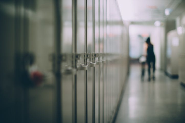 school lockers hallway